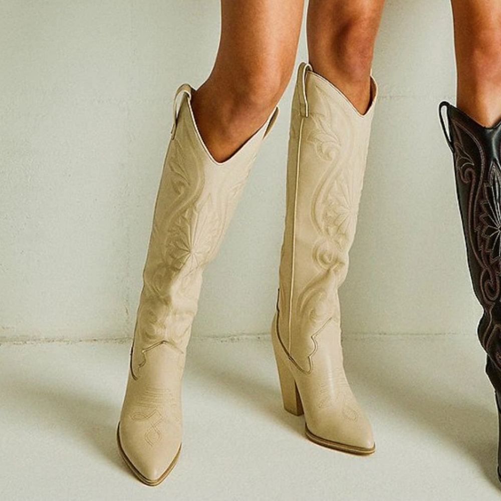 Steve Madden Lasso Leather Western Boots